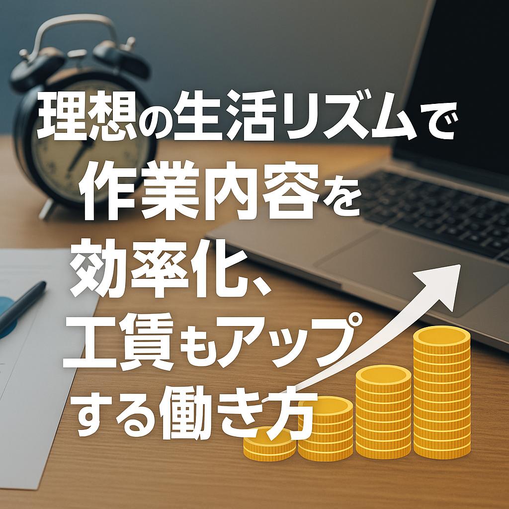 理想の生活リズムで作業内容を効率化、工賃もアップする働き方