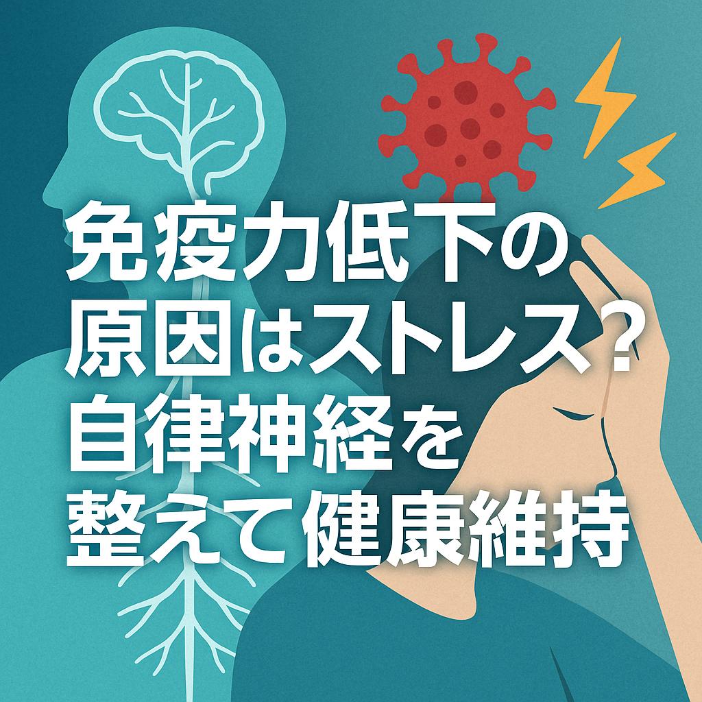 免疫力低下の原因はストレス？自律神経を整えて健康維持