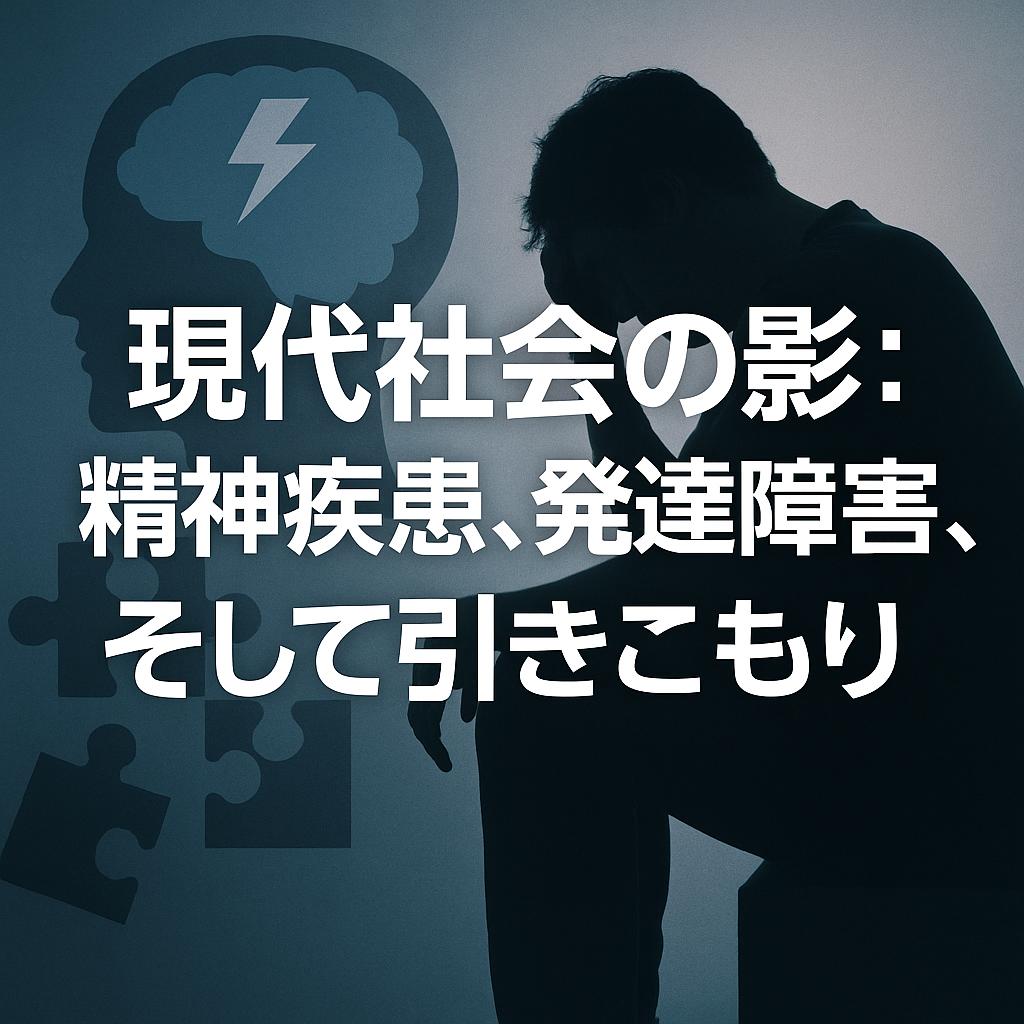 現代社会の影：精神疾患、発達障害、そして引きこもり