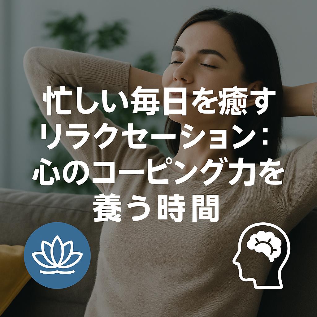 忙しい毎日を癒すリラクセーション：心のコーピング力を養う時間