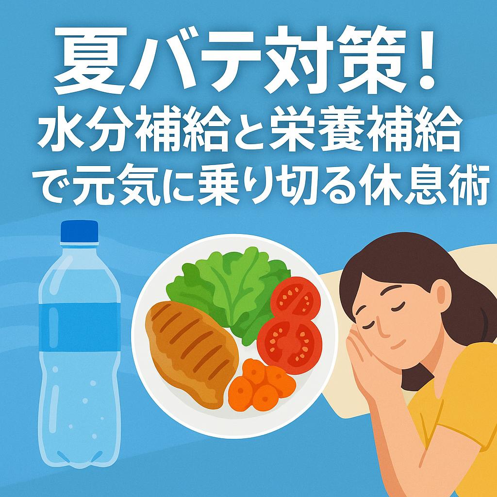 夏バテ対策!水分補給と栄養補給で元気に乗り切る休息術