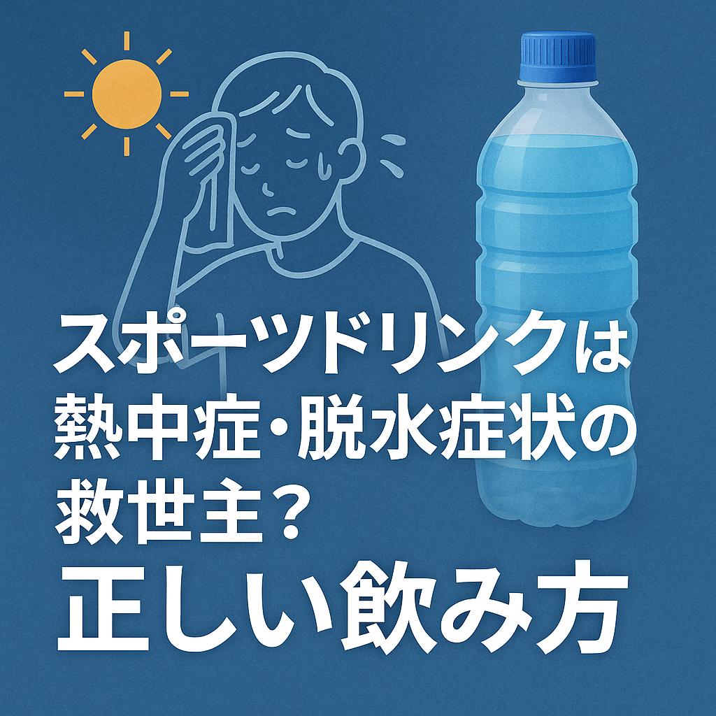 スポーツドリンクは熱中症・脱水症状の救世主？正しい飲み方