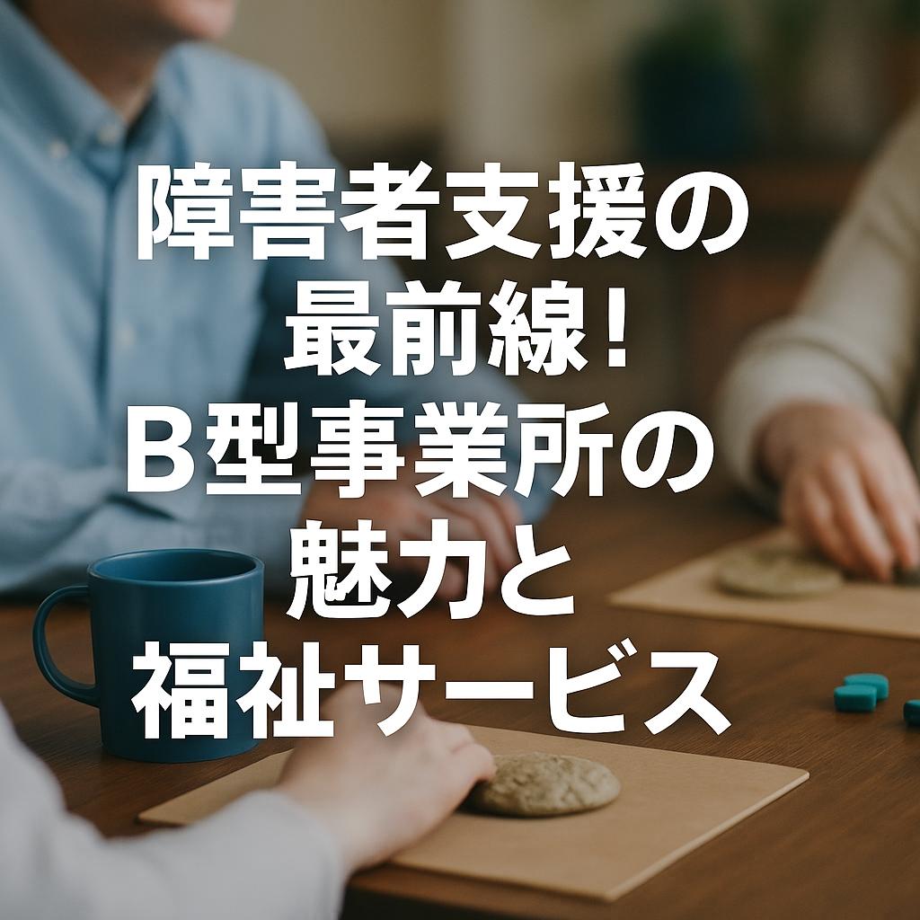 障害者支援の最前線！B型事業所の魅力と福祉サービス