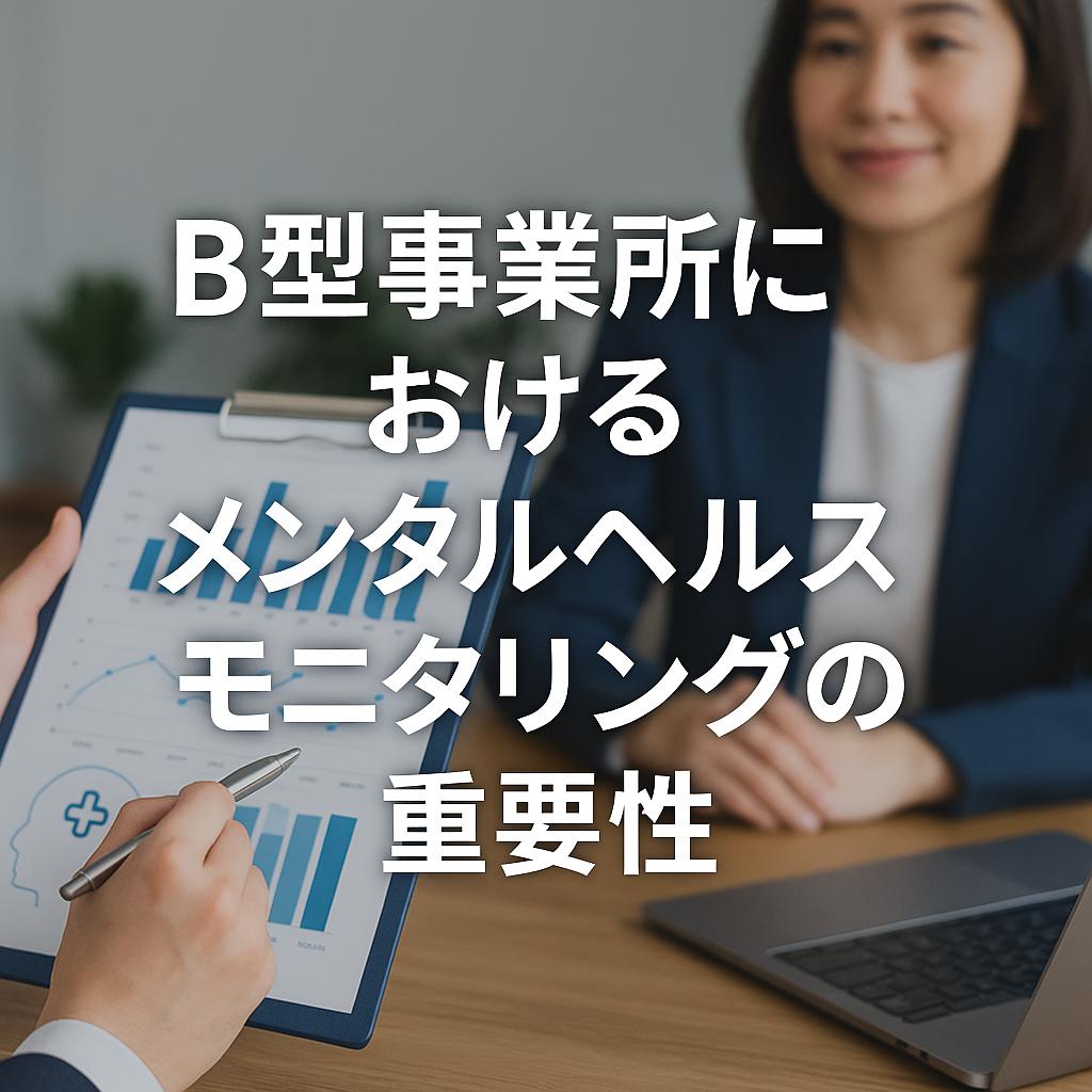 B型事業所におけるメンタルヘルスモニタリングの重要性