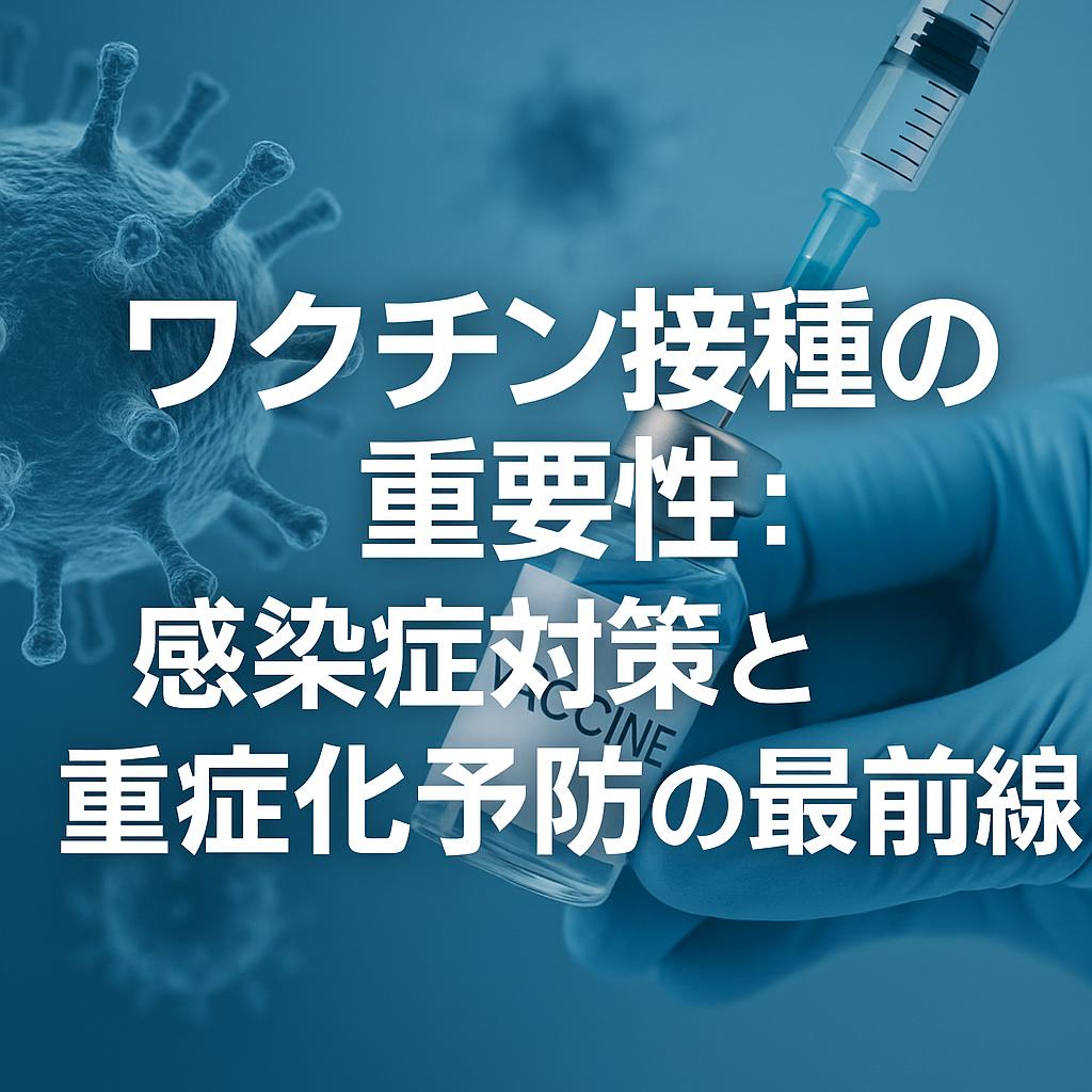 ワクチン接種の重要性:感染症対策と重症化予防の最前線
